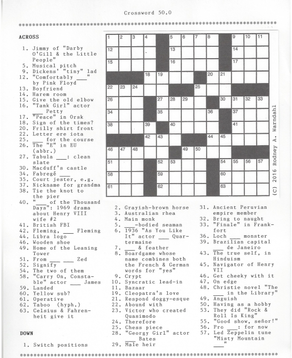 Crossword 50.0