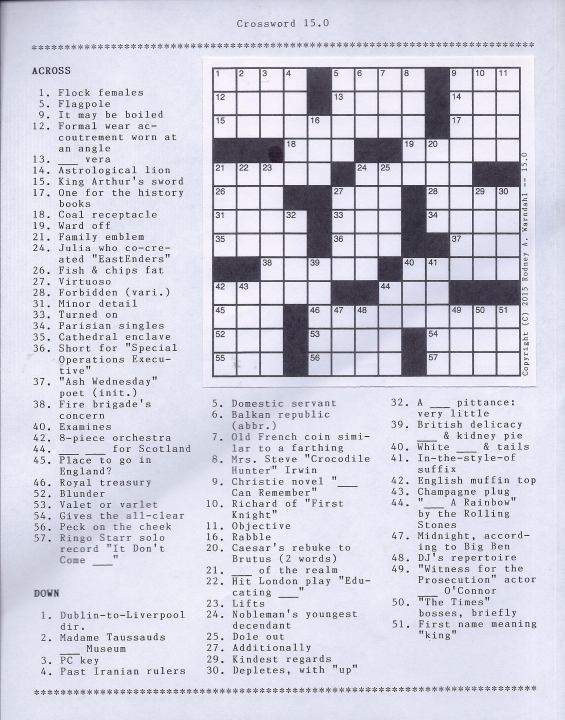 Crossword 15.0