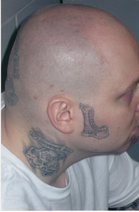 Boot Face Tattoo